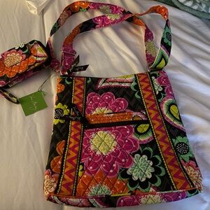 Vera Bradley ziggy zinnia hipster and wallet